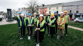 Mayor turns the sod as work commences at Derg Active sites