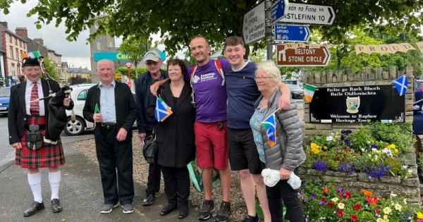 Michael's walk from Scotland to Raphoe in memory of beloved grandad ...