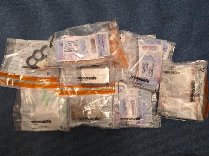 Pair arrested after cash and drugs seized in Strabane