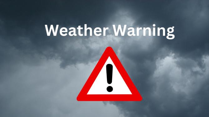 Flying debris warning issued by police