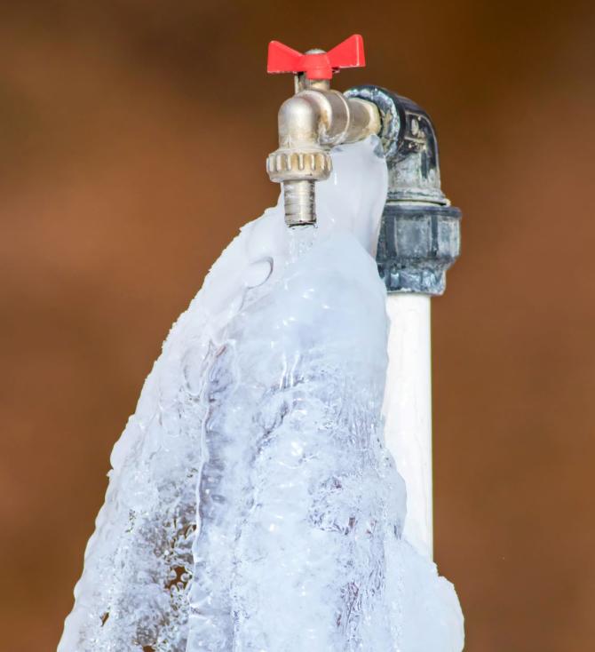 How to protect an outside tap from freezing