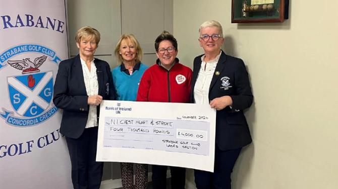 Lady captain Donna raises £4,000 for NICHS