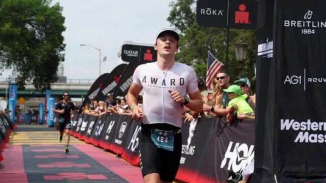 STC's Adam Ward brings home second place overall at Ironman 70.3 Western Massachusetts
