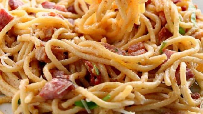 Carbonara with or without sauce