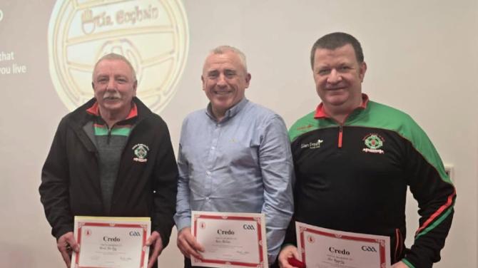 Owen Roes members presented with Credo Awards