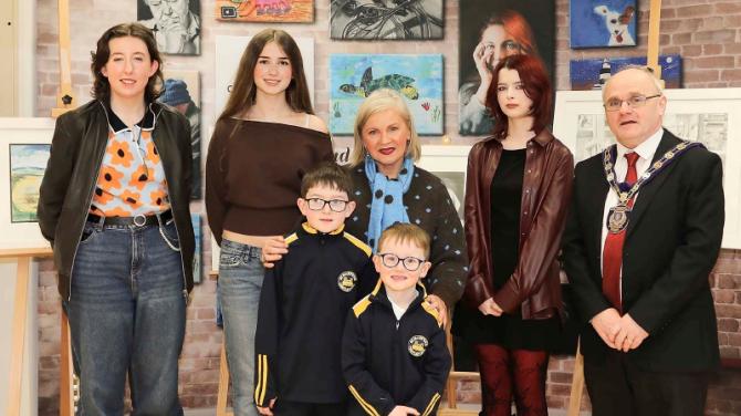 Lifford pupil's winning artwork included in exhibition